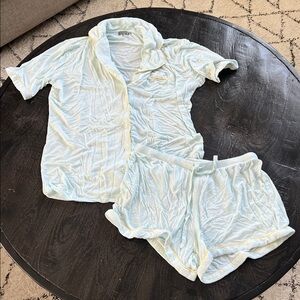 Loungerie Light Blue Pajama Set